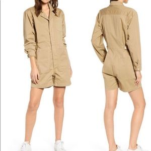 Alex Mill  Khaki Shorts Utility Romper